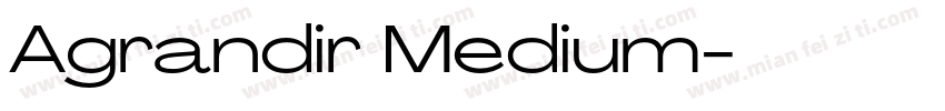 Agrandir Medium字体转换
